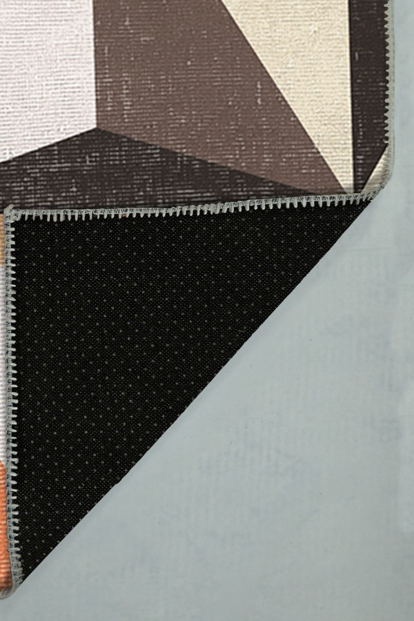 Oraf Pamuk Tabanlı Yıkanabilen Kaydırmaz Antibakteriyel Şönil Yuvarlak Halı