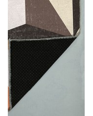 Oraf Pamuk Tabanlı Yıkanabilen Kaydırmaz Antibakteriyel Şönil Yuvarlak Halı