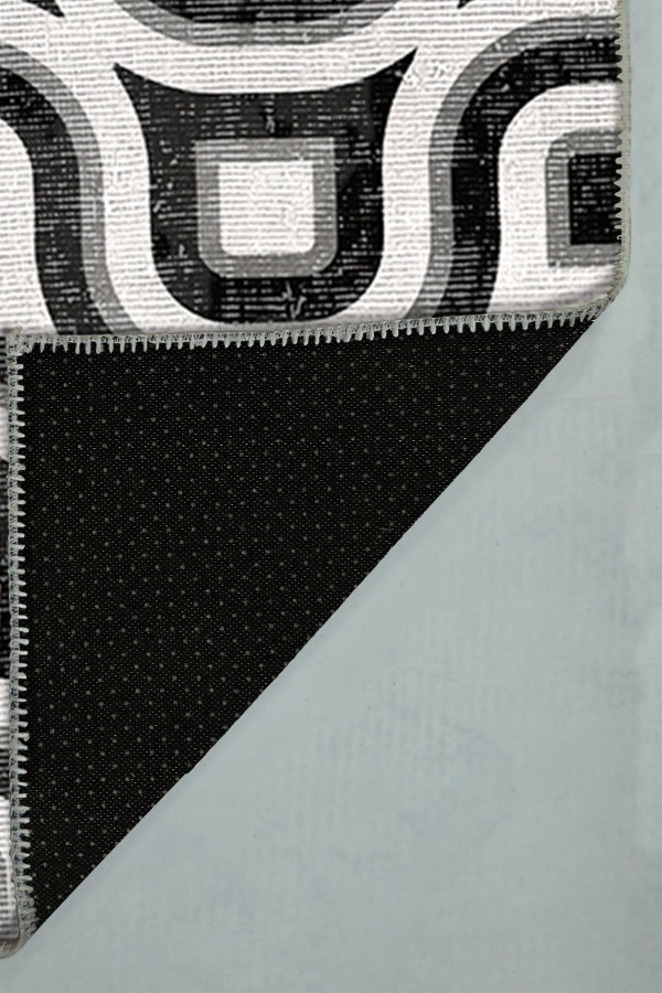 Ferteb Pamuk Tabanlı Yıkanabilen Kaydırmaz Antibakteriyel Şönil Yuvarlak Halı