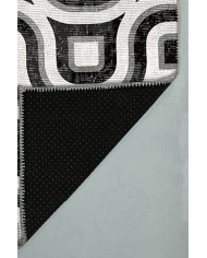 Ferteb Pamuk Tabanlı Yıkanabilen Kaydırmaz Antibakteriyel Şönil Yuvarlak Halı