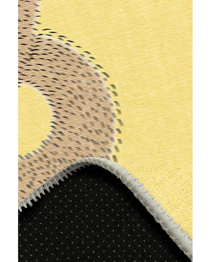 Lenora Pamuk Tabanlı Yıkanabilen Kaydırmaz Antibakteriyel Şönil Çocuk Halısı