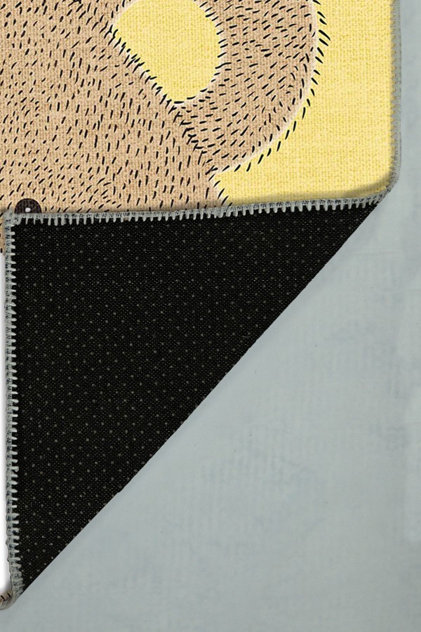 Lenora Pamuk Tabanlı Yıkanabilen Kaydırmaz Antibakteriyel Şönil Çocuk Halısı