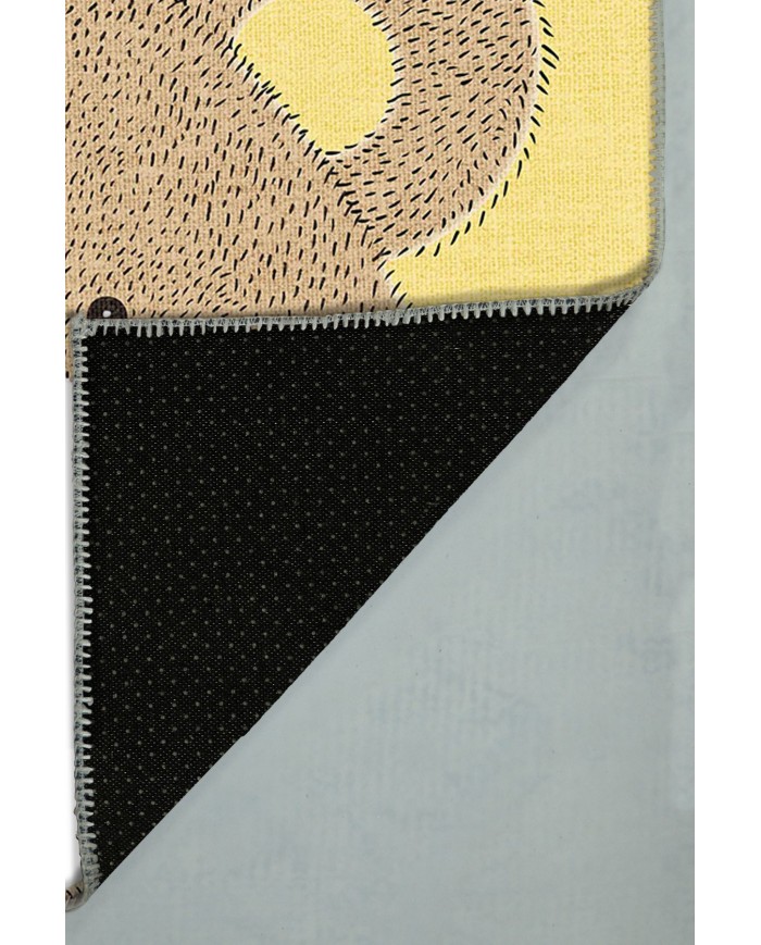 Lenora Pamuk Tabanlı Yıkanabilen Kaydırmaz Antibakteriyel Şönil Çocuk Halısı