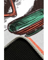 Willow Pamuk Tabanlı Yıkanabilen Kaydırmaz Antibakteriyel Şönil Çocuk Halısı