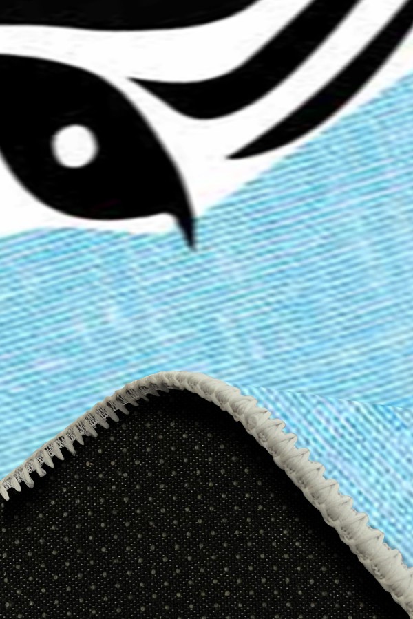 Emery Pamuk Tabanlı Yıkanabilen Kaydırmaz Antibakteriyel Şönil Çocuk Halısı