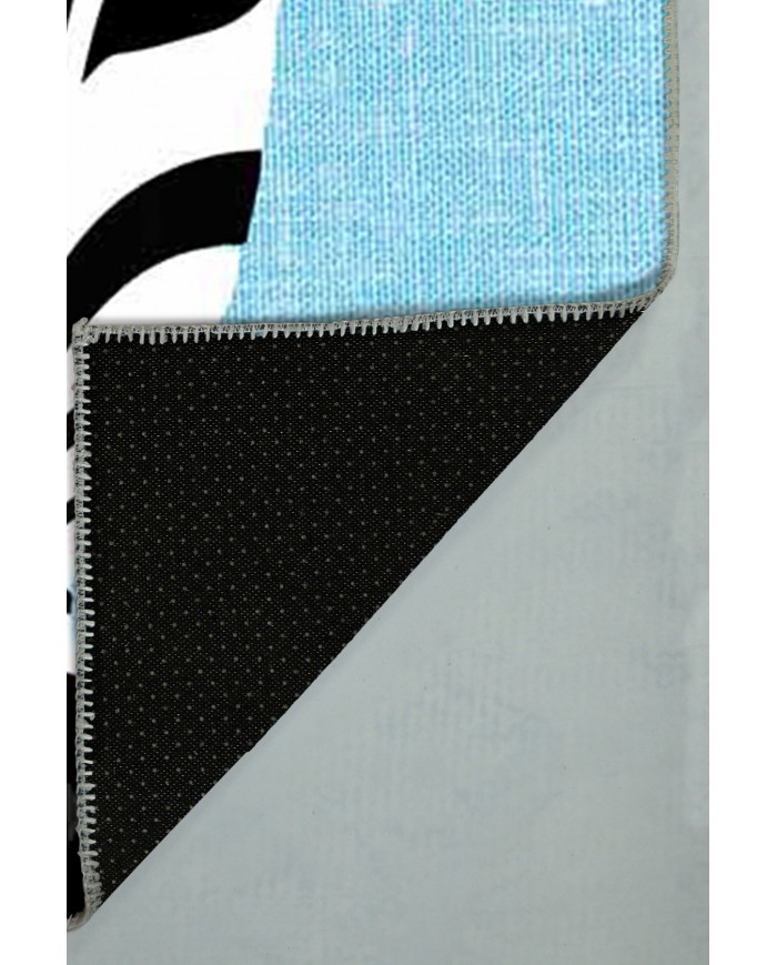 Emery Pamuk Tabanlı Yıkanabilen Kaydırmaz Antibakteriyel Şönil Çocuk Halısı