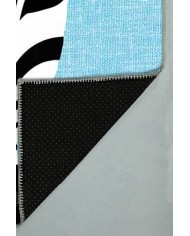 Emery Pamuk Tabanlı Yıkanabilen Kaydırmaz Antibakteriyel Şönil Çocuk Halısı