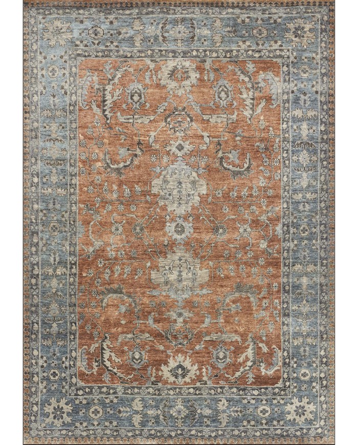 Soleil Desenli Pamuk Tabanlı Yıkanabilen Kaydırmaz Antibakteriyel Şönil Salon Halısı