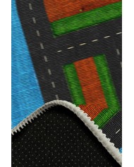 Darlene Pamuk Tabanlı Yıkanabilen Kaydırmaz Antibakteriyel Şönil Çocuk Halısı