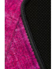 Zingararose Eskitme Desenli Pamuk Tabanlı Yıkanabilen Kaydırmaz Antibakteriyel Şönil Salon Halısı