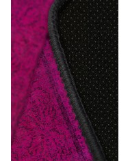 Zingararoseno Eskitme Desenli Pamuk Tabanlı Yıkanabilen Kaydırmaz Antibakteriyel Şönil Salon Halısı