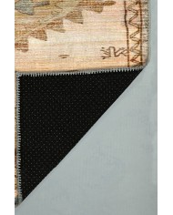 Pallio Pamuk Tabanlı Yıkanabilen Kaydırmaz Antibakteriyel Şönil Mutfak Halısı