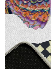 Elephant Pamuk Tabanlı Yıkanabilen Kaydırmaz Antibakteriyel Şönil Mutfak Halısı