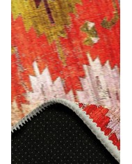 Morelle Pamuk Tabanlı Yıkanabilen Kaydırmaz Antibakteriyel Şönil Mutfak Halısı