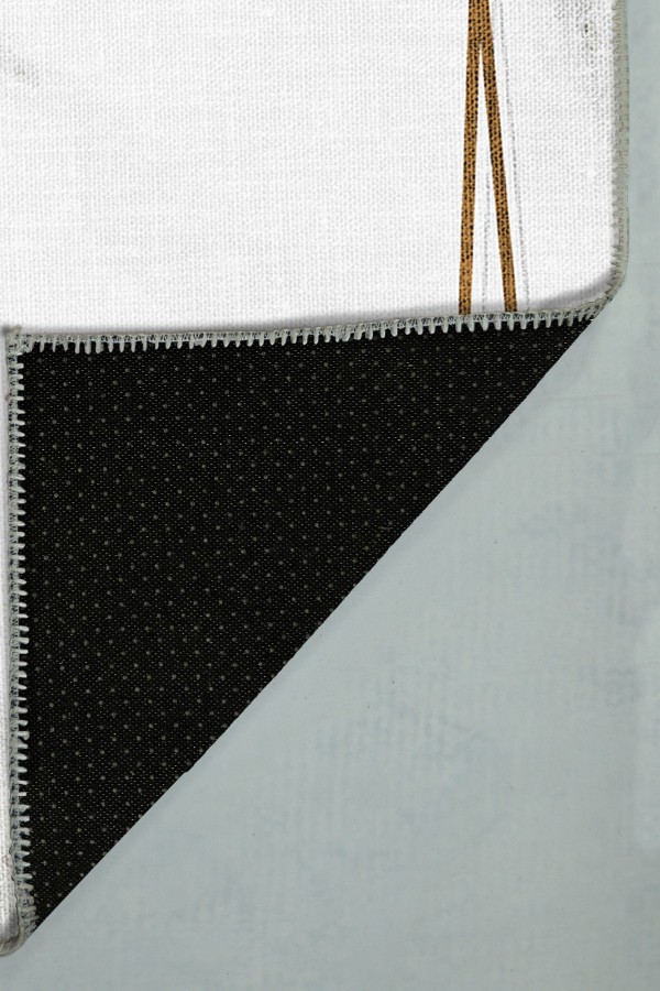 Hardy Pamuk Tabanlı Yıkanabilen Kaydırmaz Antibakteriyel Şönil Mutfak Halısı