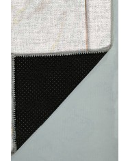 Marble Pamuk Tabanlı Yıkanabilen Kaydırmaz Antibakteriyel Şönil Mutfak Halısı