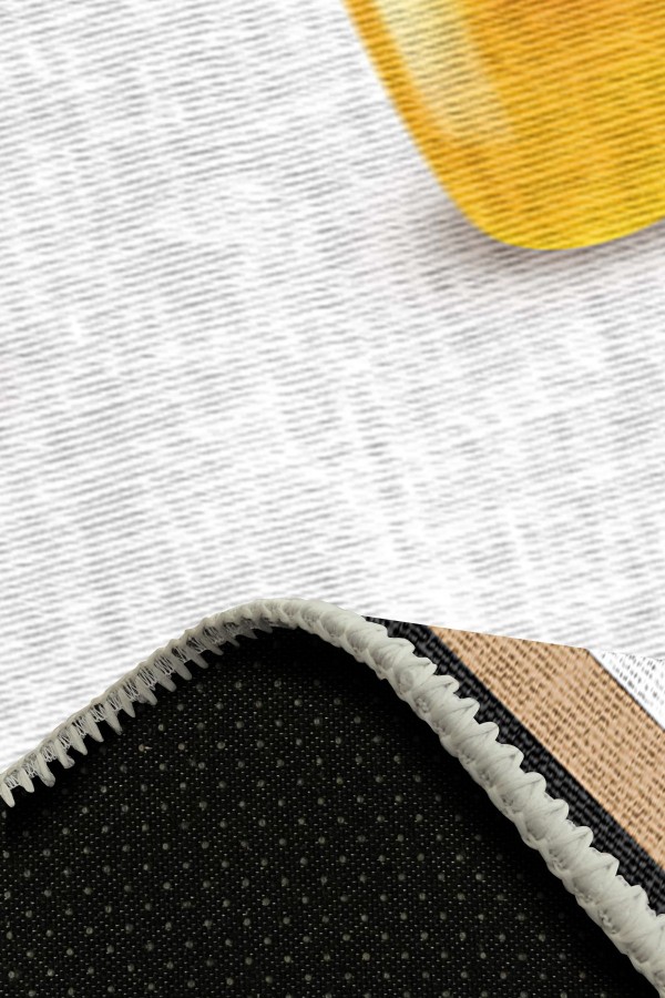 Dande Pamuk Tabanlı Yıkanabilen Kaydırmaz Antibakteriyel Şönil Mutfak Halısı