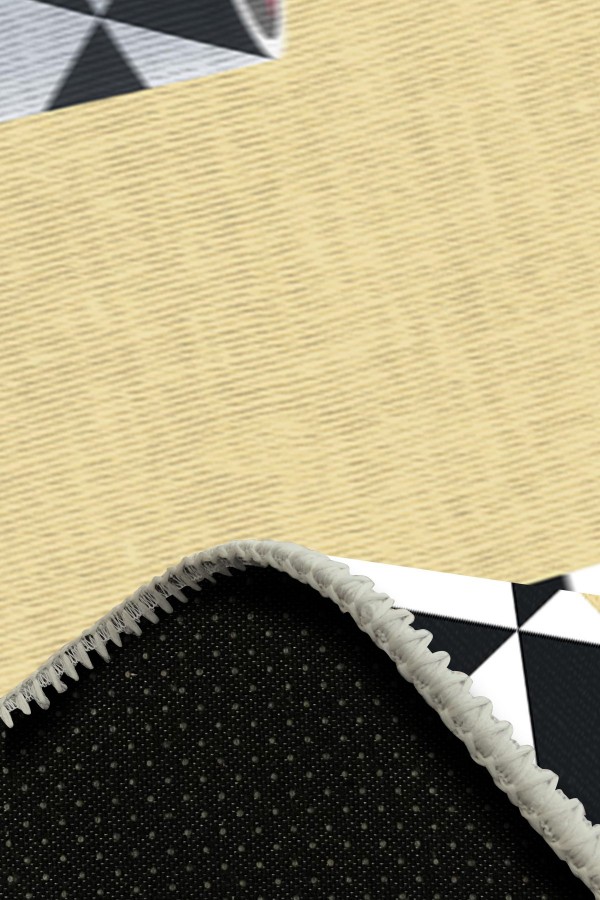 Plant Pamuk Tabanlı Yıkanabilen Kaydırmaz Antibakteriyel Şönil Mutfak Halısı