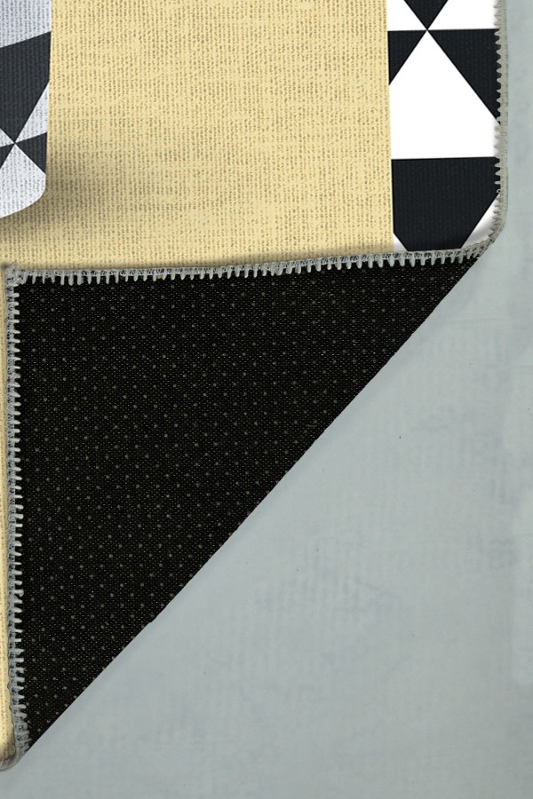 Plant Pamuk Tabanlı Yıkanabilen Kaydırmaz Antibakteriyel Şönil Mutfak Halısı