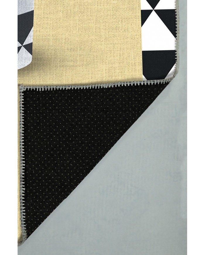 Plant Pamuk Tabanlı Yıkanabilen Kaydırmaz Antibakteriyel Şönil Mutfak Halısı