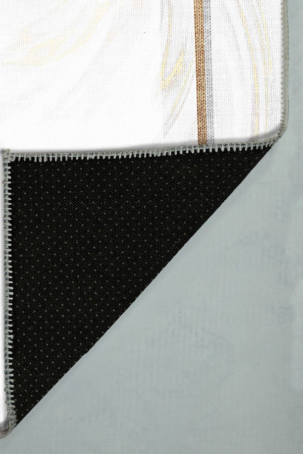 Bold Pamuk Tabanlı Yıkanabilen Kaydırmaz Antibakteriyel Şönil Mutfak Halısı