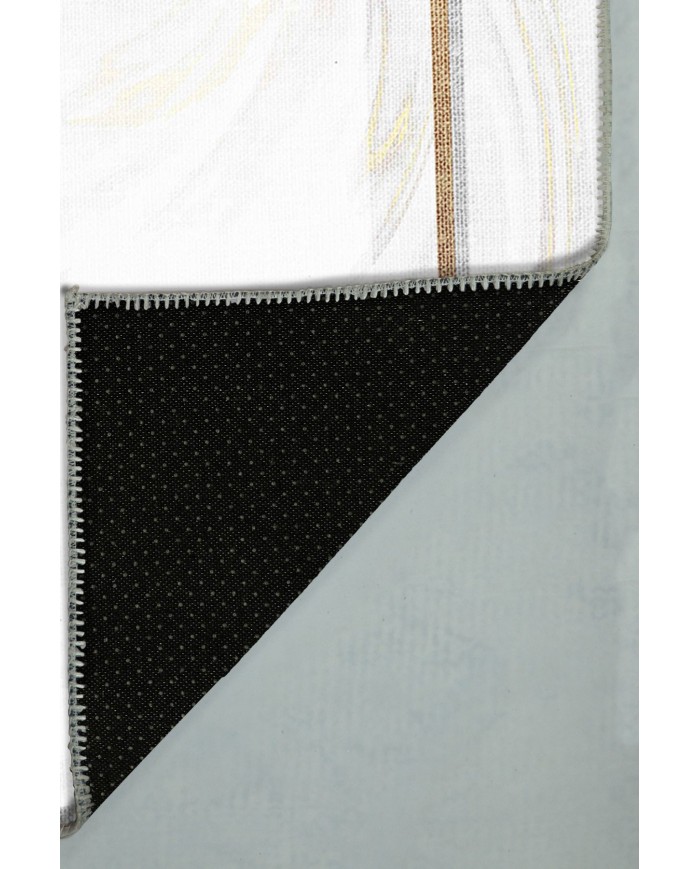 Bold Pamuk Tabanlı Yıkanabilen Kaydırmaz Antibakteriyel Şönil Mutfak Halısı