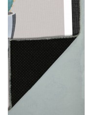 Cumi Pamuk Tabanlı Yıkanabilen Kaydırmaz Antibakteriyel Şönil Mutfak Halısı