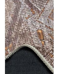 Norton Desenli Pamuk Tabanlı Yıkanabilen Kaydırmaz Antibakteriyel Şönil Salon Halısı