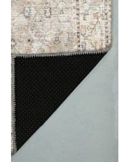 Monty Elit Desenli Pamuk Tabanlı Yıkanabilen Kaydırmaz Antibakteriyel Şönil Salon Halısı