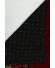 Lucy Eskitme Desenli Pamuk Tabanlı Yıkanabilen Kaydırmaz Antibakteriyel Şönil Salon Halısı