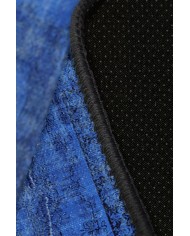 Lapis Eskitme Desenli Pamuk Tabanlı Yıkanabilen Kaydırmaz Antibakteriyel Şönil Salon Halısı