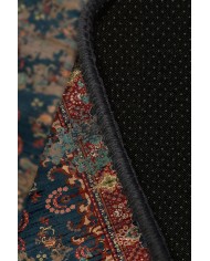 Kinevart Desenli Pamuk Tabanlı Yıkanabilen Kaydırmaz Antibakteriyel Şönil Salon Halısı