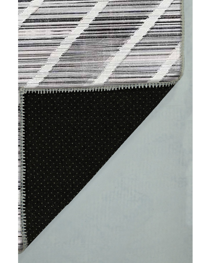 Geillo Pamuk Tabanlı Yıkanabilen Kaydırmaz Antibakteriyel Şönil Salon Halısı