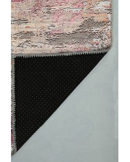 Laren Desenli Pamuk Tabanlı Yıkanabilen Kaydırmaz Antibakteriyel Şönil Salon Halısı