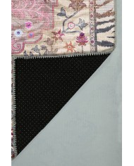 Despinax Pamuk Tabanlı Yıkanabilen Kaydırmaz Antibakteriyel Şönil Salon Halısı