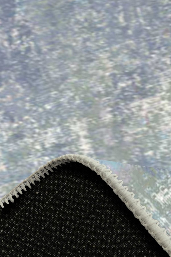 Pia Desenli Pamuk Tabanlı Yıkanabilen Kaydırmaz Antibakteriyel Şönil Salon Halısı