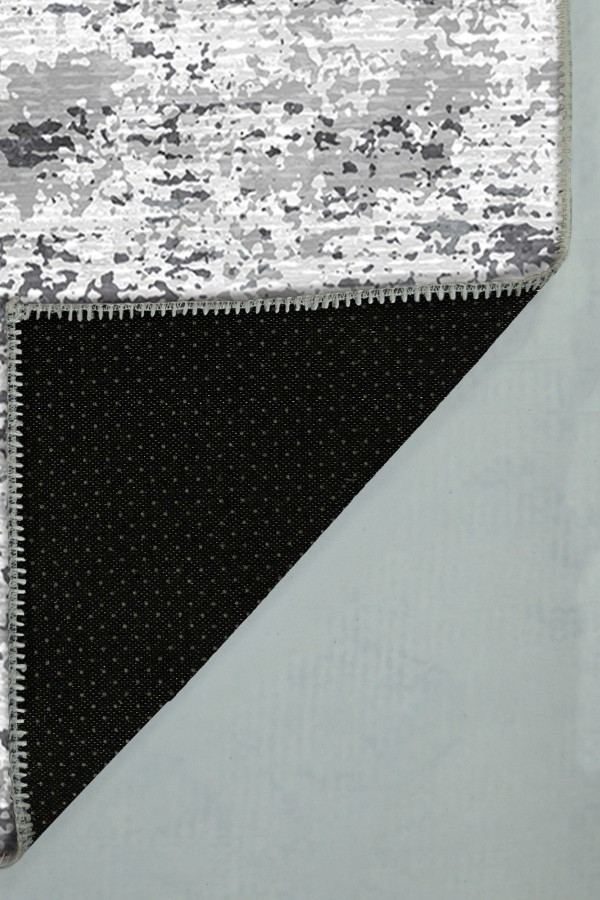 Balder Desenli Pamuk Tabanlı Yıkanabilen Kaydırmaz Antibakteriyel Şönil Salon Halısı