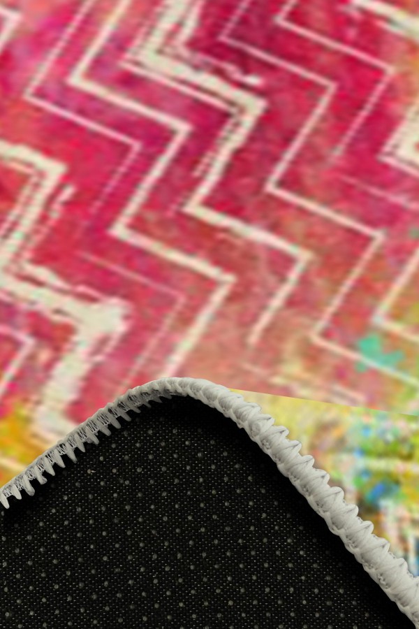 Alvin Pamuk Tabanlı Yıkanabilen Kaydırmaz Antibakteriyel Şönil Salon Halısı