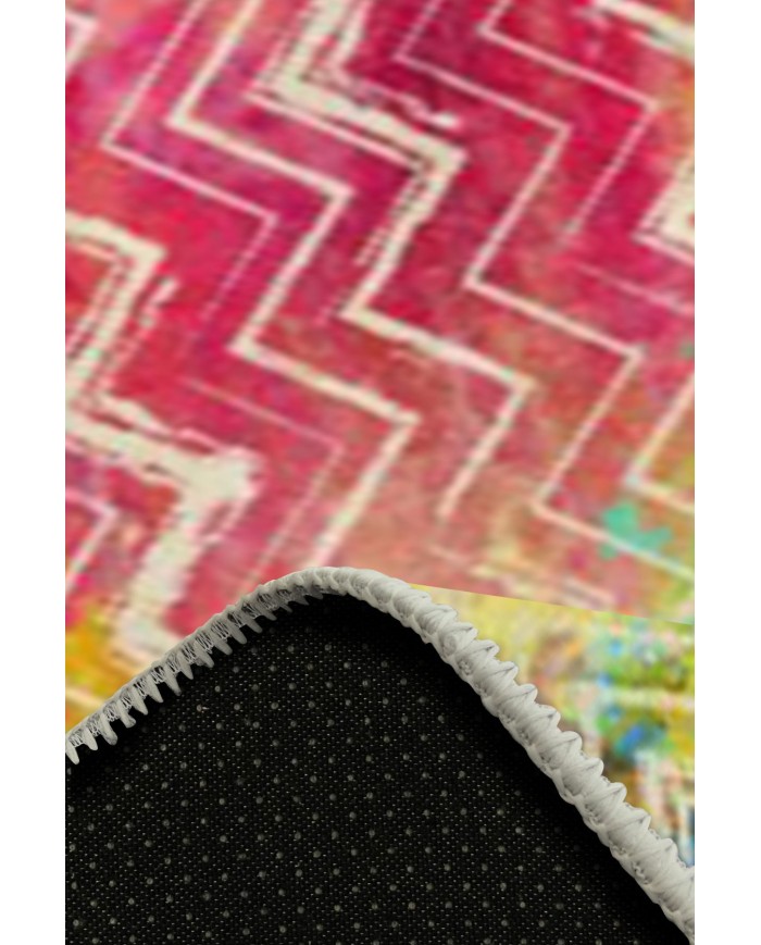 Alvin Pamuk Tabanlı Yıkanabilen Kaydırmaz Antibakteriyel Şönil Salon Halısı