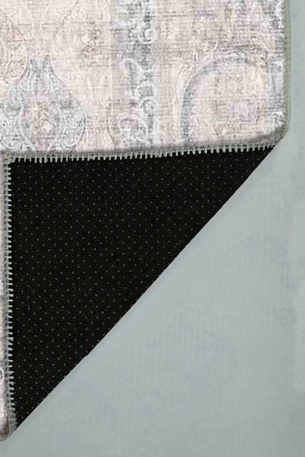 ColorBowie Desenli Pamuk Tabanlı Yıkanabilen Kaydırmaz Antibakteriyel Şönil Salon Halısı