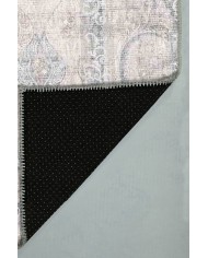 ColorBowie Desenli Pamuk Tabanlı Yıkanabilen Kaydırmaz Antibakteriyel Şönil Salon Halısı