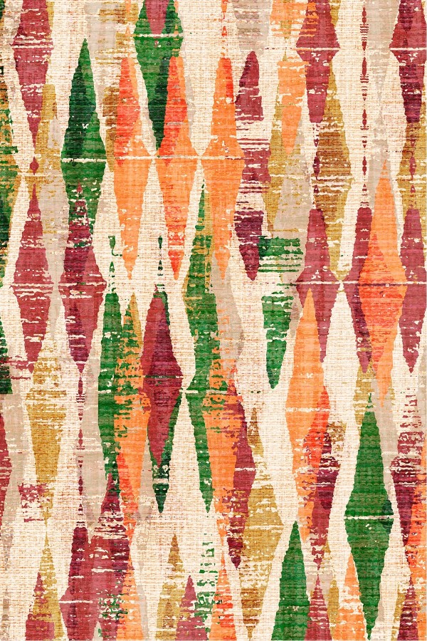 Colorina Kadife Yıkanabilir Kaymaz Pamuk Tabanlı Antibaktriyel Salon Halısı