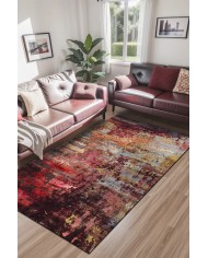 Erne Kadife Yıkanabilir Kaymaz Pamuk Tabanlı Antibakteriyel Salon Halısı