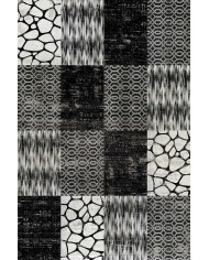 Antem Desenli Pamuk Tabanlı Yıkanabilen Kaymaz Antibakteriyel Şönil Salon Halısı