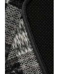 Antem Desenli Pamuk Tabanlı Yıkanabilen Kaymaz Antibakteriyel Şönil Salon Halısı