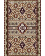 Araceli Desenli Pamuk Tabanlı Yıkanabilen Kaymaz Antibakteriyel Şönil Salon Halısı