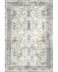 Aylaza Desenli Pamuk Tabanlı Yıkanabilen Kaymaz Antibakteriyel Şönil Salon Halısı