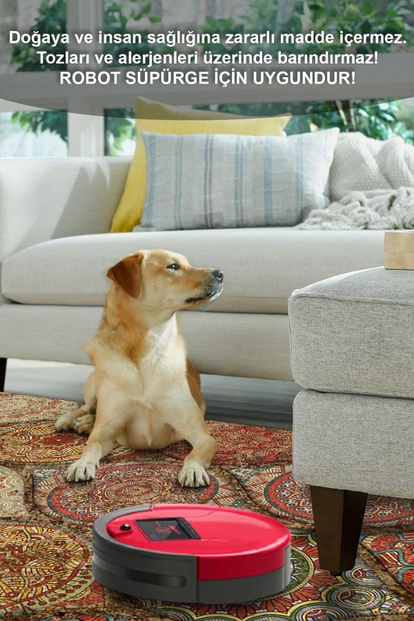 Azelya Desenli Pamuk Tabanlı Yıkanabilen Kaymaz Antibakteriyel Şönil Salon Halısı