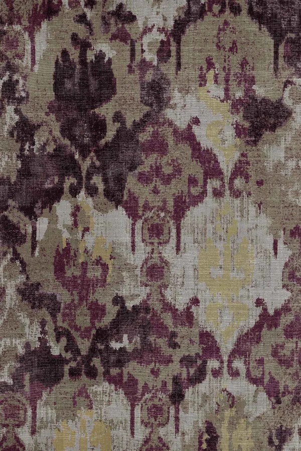 Brice Desenli Pamuk Tabanlı Yıkanabilen Kaymaz Antibakteriyel Şönil Salon Halısı