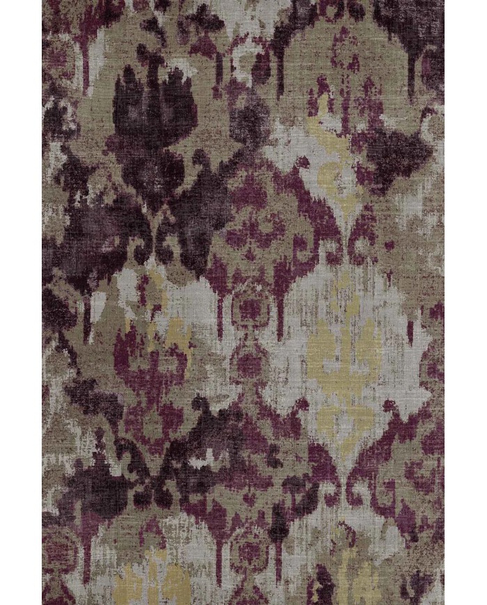 Brice Desenli Pamuk Tabanlı Yıkanabilen Kaymaz Antibakteriyel Şönil Salon Halısı